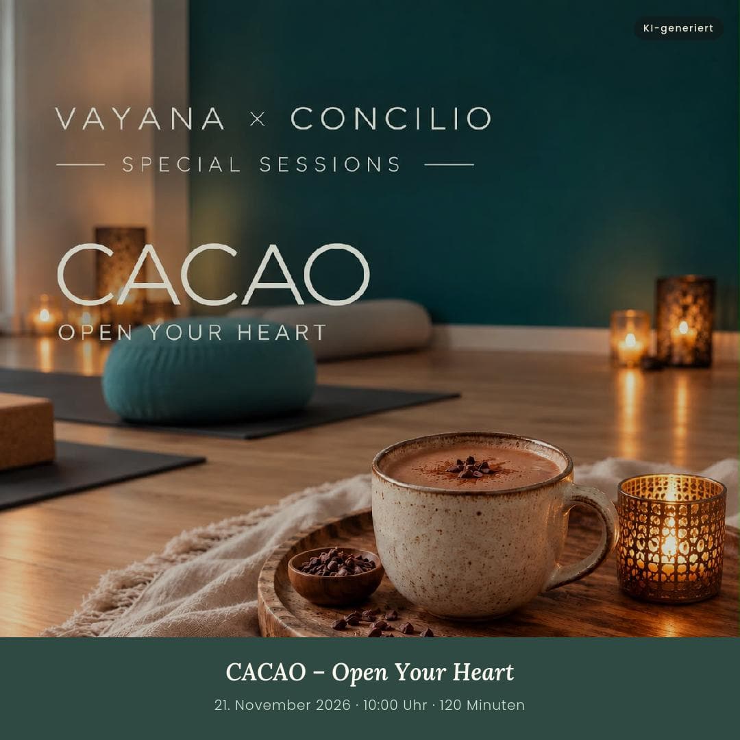 Grafik zur Session CACAO — Open Your Heart