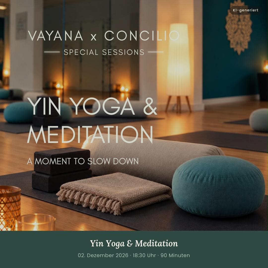 Grafik zur Session Yin Yoga & Meditation — A Moment to Slow Down